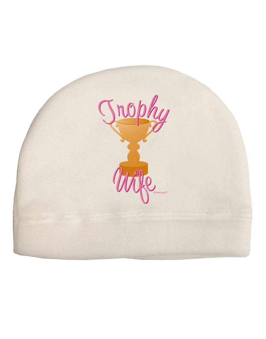 Trophy Wife Design Child Fleece Beanie Cap Hat by TooLoud-Beanie-TooLoud-White-One-Size-Fits-Most-Davson Sales