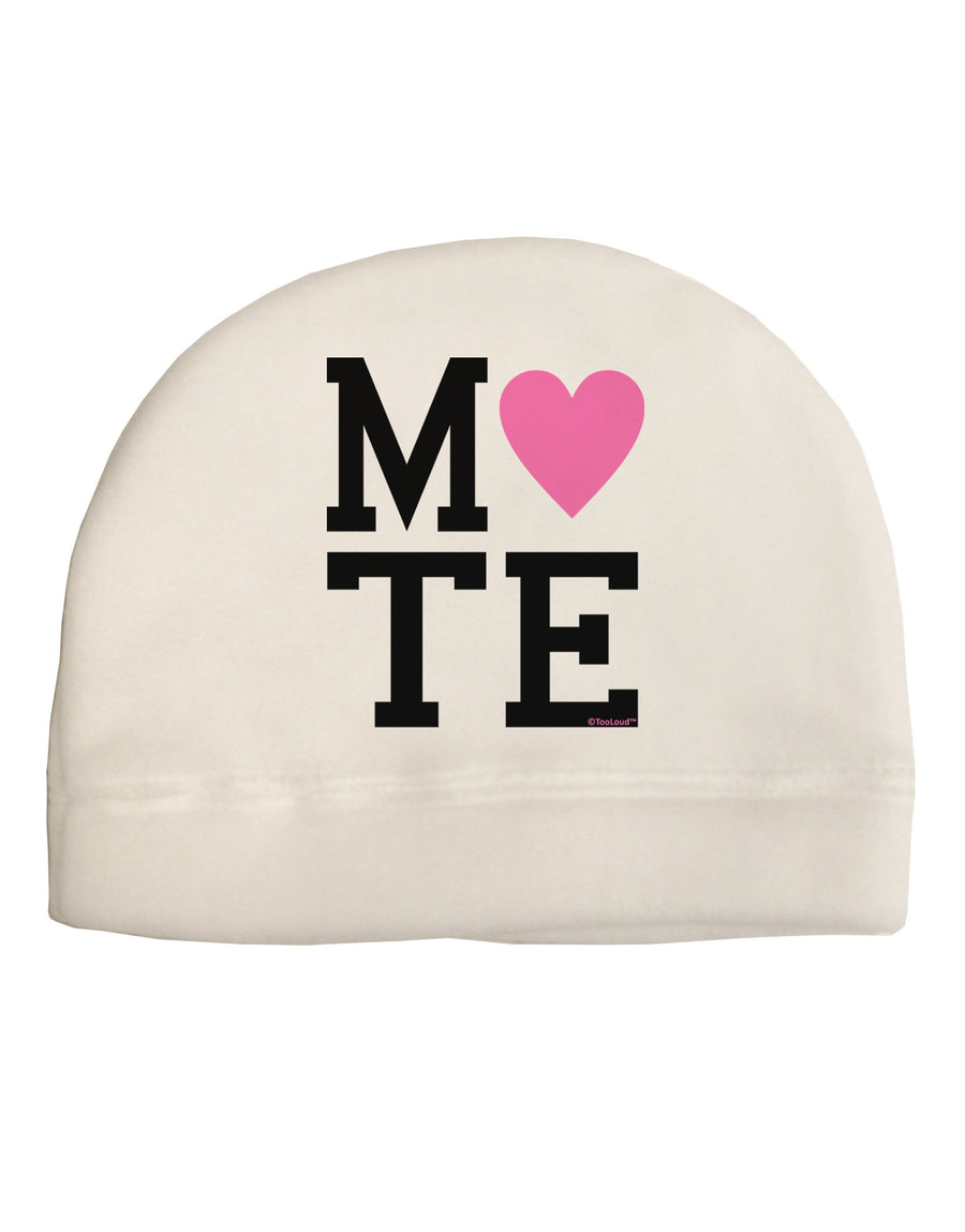 Matching Soulmate Design - Mate - Pink Adult Fleece Beanie Cap Hat by TooLoud-Beanie-TooLoud-White-One-Size-Fits-Most-Davson Sales