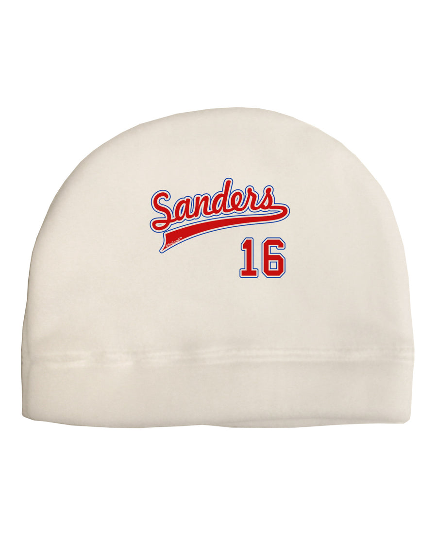 Sanders Jersey 16 Adult Fleece Beanie Cap Hat-Beanie-TooLoud-White-One-Size-Fits-Most-Davson Sales