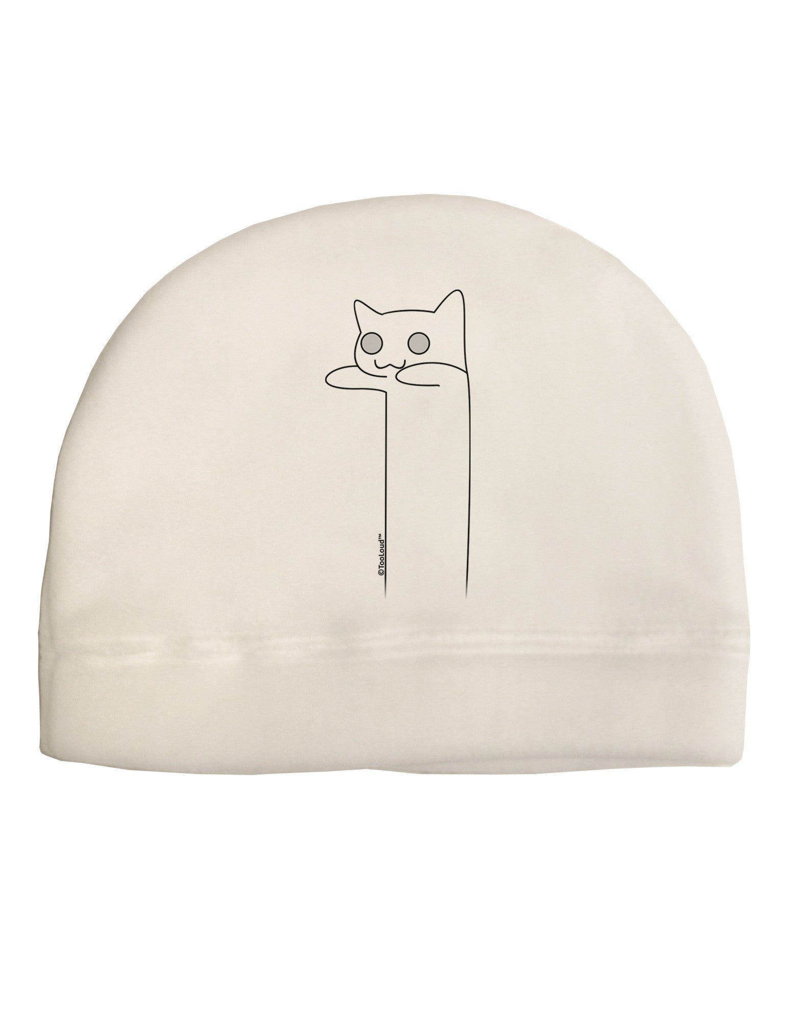 Longcat - Internet Humor Adult Fleece Beanie Cap Hat by TooLoud-Beanie-TooLoud-White-One-Size-Fits-Most-Davson Sales