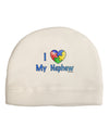 I Heart My Nephew - Autism Awareness Child Fleece Beanie Cap Hat by TooLoud-Beanie-TooLoud-White-One-Size-Fits-Most-Davson Sales