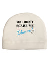 You Don't Scare Me - I Have Sons Adult Fleece Beanie Cap Hat by TooLoud-Beanie-TooLoud-White-One-Size-Fits-Most-Davson Sales
