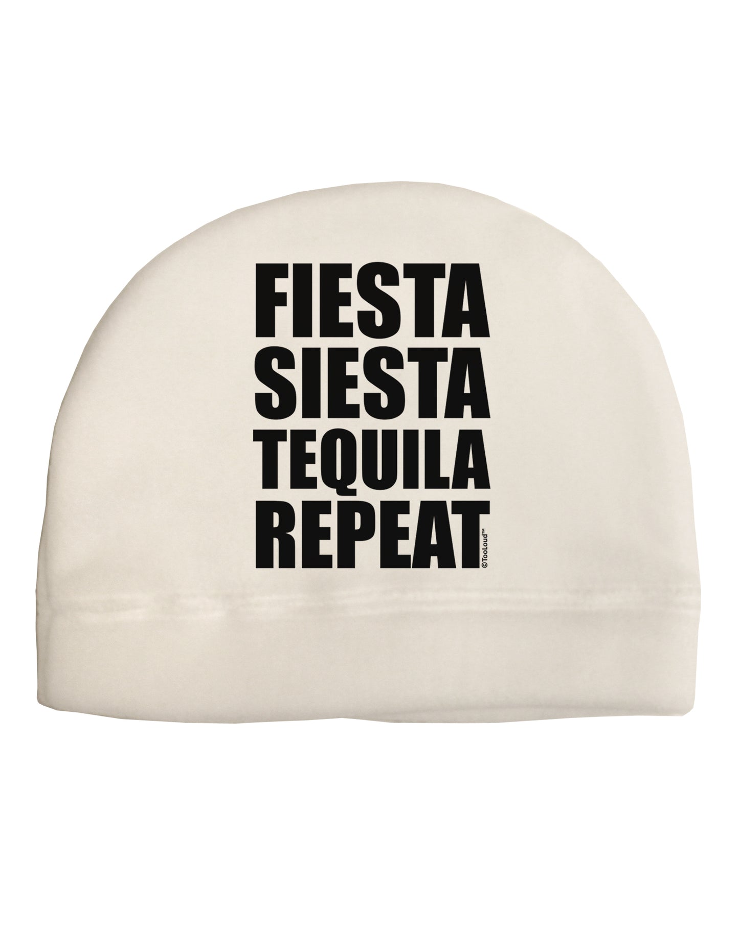 Fiesta Siesta Tequila Repeat Adult Fleece Beanie Cap Hat by TooLoud-Beanie-TooLoud-White-One-Size-Fits-Most-Davson Sales