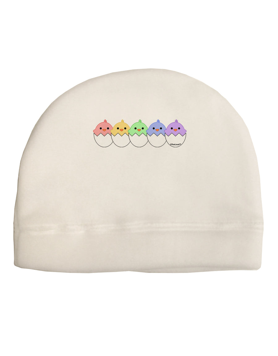 Cute Hatching Chicks Group #2 Child Fleece Beanie Cap Hat by TooLoud-Beanie-TooLoud-White-One-Size-Fits-Most-Davson Sales