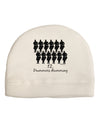 Twelve Drummers Drumming Text Adult Fleece Beanie Cap Hat-Beanie-TooLoud-White-One-Size-Fits-Most-Davson Sales