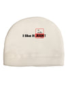 I Like It RAW Adult Fleece Beanie Cap Hat-Beanie-TooLoud-White-One-Size-Fits-Most-Davson Sales