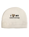 I Heart My German Shepherd Adult Fleece Beanie Cap Hat-Beanie-TooLoud-White-One-Size-Fits-Most-Davson Sales