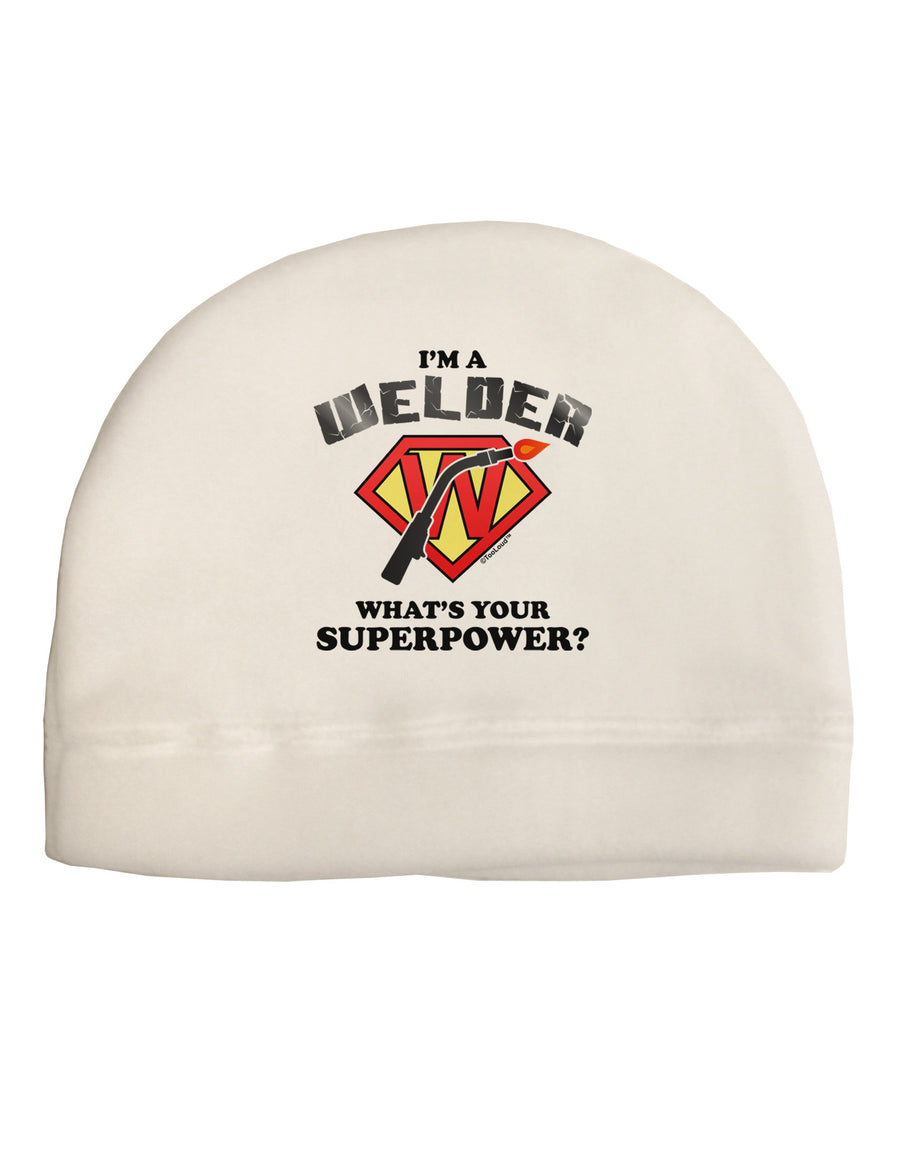 Welder - Superpower Child Fleece Beanie Cap Hat-Beanie-TooLoud-White-One-Size-Fits-Most-Davson Sales