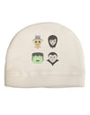 Four Lil Monsters - Halloween Design Adult Fleece Beanie Cap Hat-Beanie-TooLoud-White-One-Size-Fits-Most-Davson Sales