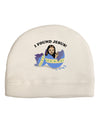 I Found Jesus - Easter Egg Child Fleece Beanie Cap Hat-Beanie-TooLoud-White-One-Size-Fits-Most-Davson Sales