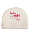 Love Isn't Love Until You Give It Away - Color Child Fleece Beanie Cap Hat-Beanie-TooLoud-White-One-Size-Fits-Most-Davson Sales