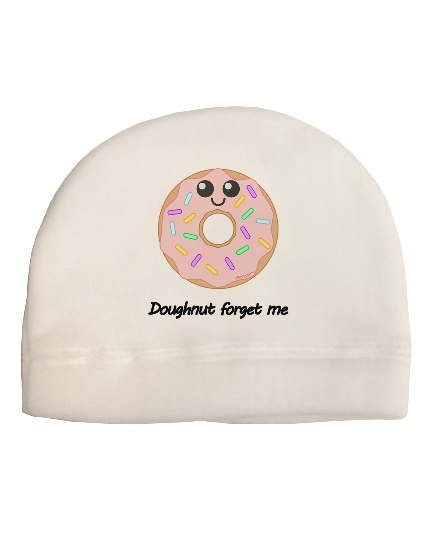 Doughnut - Doughnut Forget Me Adult Fleece Beanie Cap Hat-Beanie-TooLoud-White-One-Size-Fits-Most-Davson Sales