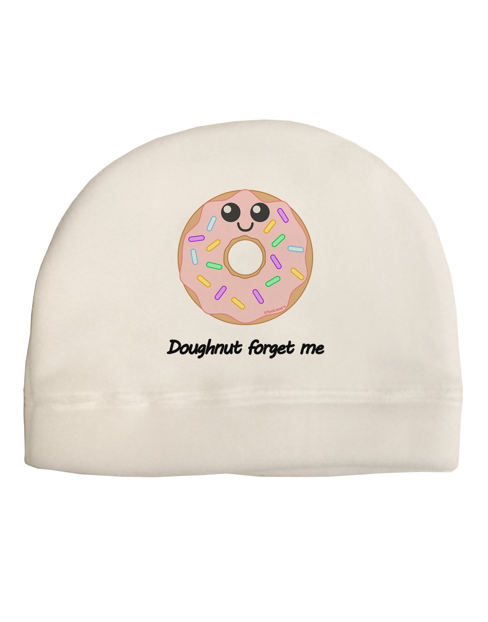 Doughnut - Doughnut Forget Me Adult Fleece Beanie Cap Hat-Beanie-TooLoud-White-One-Size-Fits-Most-Davson Sales