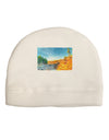 Castlewood Canyon Watercolor Adult Fleece Beanie Cap Hat-Beanie-TooLoud-White-One-Size-Fits-Most-Davson Sales