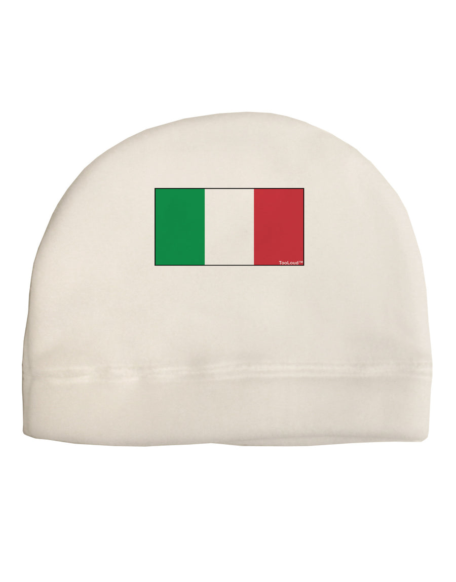 Italian Flag - Italy Adult Fleece Beanie Cap Hat by TooLoud-Beanie-TooLoud-White-One-Size-Fits-Most-Davson Sales