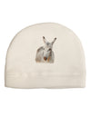 Burro Cutout Child Fleece Beanie Cap Hat-Beanie-TooLoud-White-One-Size-Fits-Most-Davson Sales