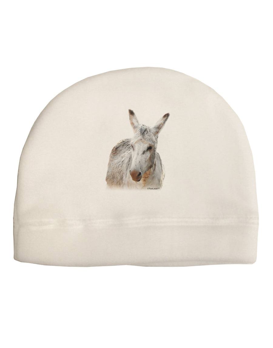 Burro Cutout Child Fleece Beanie Cap Hat-Beanie-TooLoud-White-One-Size-Fits-Most-Davson Sales