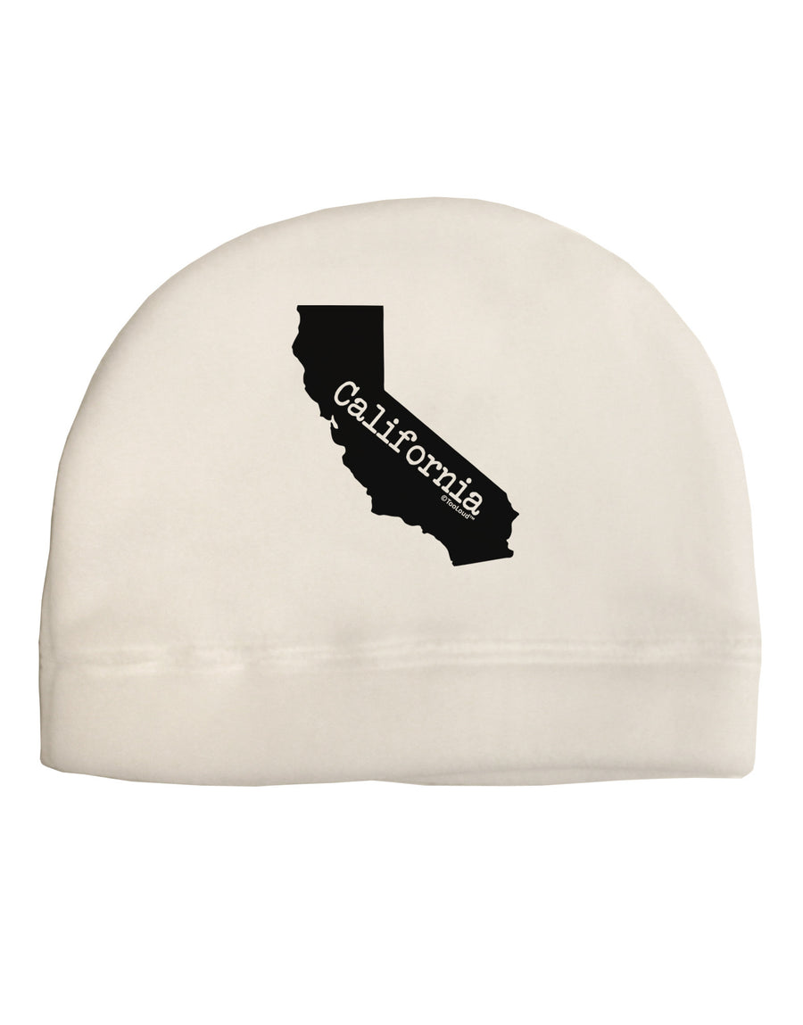 California - United States Shape Adult Fleece Beanie Cap Hat by TooLoud-Beanie-TooLoud-White-One-Size-Fits-Most-Davson Sales