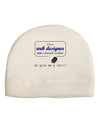 TooLoud Web Designer Not Miracle Worker Adult Fleece Beanie Cap Hat-Beanie-TooLoud-White-One-Size-Fits-Most-Davson Sales