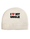 I Heart My Uncle Adult Fleece Beanie Cap Hat by TooLoud-Beanie-TooLoud-White-One-Size-Fits-Most-Davson Sales