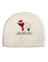 All I Want For Christmas Is Ewe Sheep Adult Fleece Beanie Cap Hat-Beanie-TooLoud-White-One-Size-Fits-Most-Davson Sales