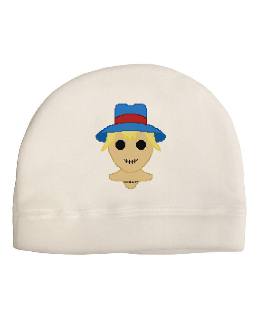 Cute Pixel Scarecrow Child Fleece Beanie Cap Hat-Beanie-TooLoud-White-One-Size-Fits-Most-Davson Sales