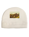 Arizona Mountains Watercolor Child Fleece Beanie Cap Hat-Beanie-TooLoud-White-One-Size-Fits-Most-Davson Sales