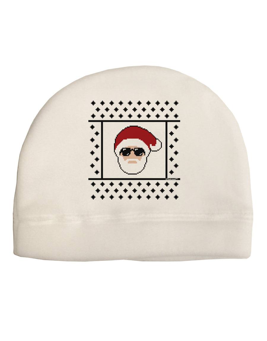 Cool Santa Christmas Sweater Child Fleece Beanie Cap Hat-Beanie-TooLoud-White-One-Size-Fits-Most-Davson Sales