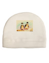 Magellanic Penguin Watercolor Child Fleece Beanie Cap Hat-Beanie-TooLoud-White-One-Size-Fits-Most-Davson Sales