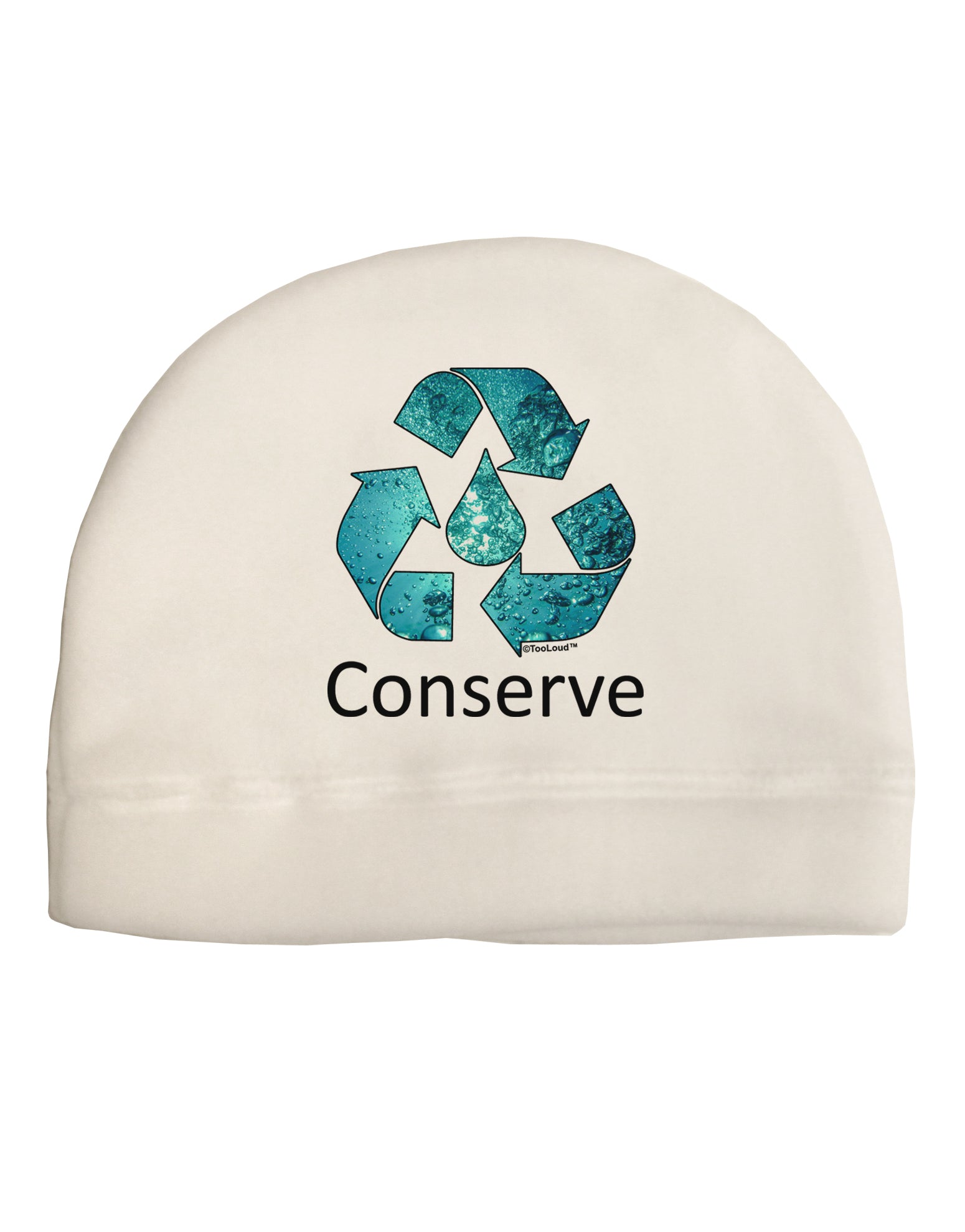 Water Conservation Text Adult Fleece Beanie Cap Hat by TooLoud-Beanie-TooLoud-White-One-Size-Fits-Most-Davson Sales
