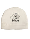 TooLoud Pugs Not Drugs Dark Adult Dark Baseball Cap Hat-Baseball Cap-TooLoud-White-One-Size-Fits-Most-Davson Sales