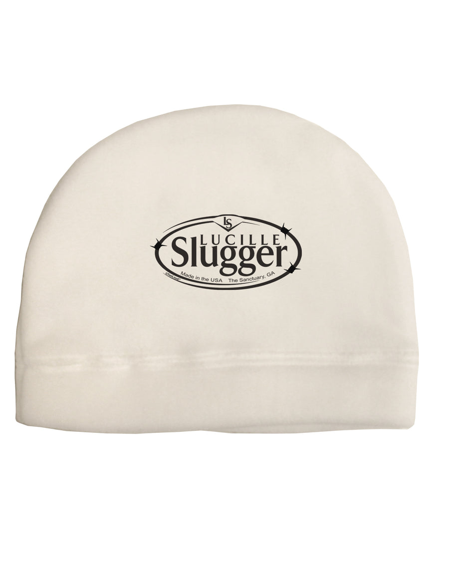 Lucille Slugger Logo Adult Fleece Beanie Cap Hat by TooLoud-Beanie-TooLoud-White-One-Size-Fits-Most-Davson Sales