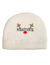 Matching Family Christmas Design - Reindeer - Brother Adult Fleece Beanie Cap Hat by TooLoud-Beanie-TooLoud-White-One-Size-Fits-Most-Davson Sales