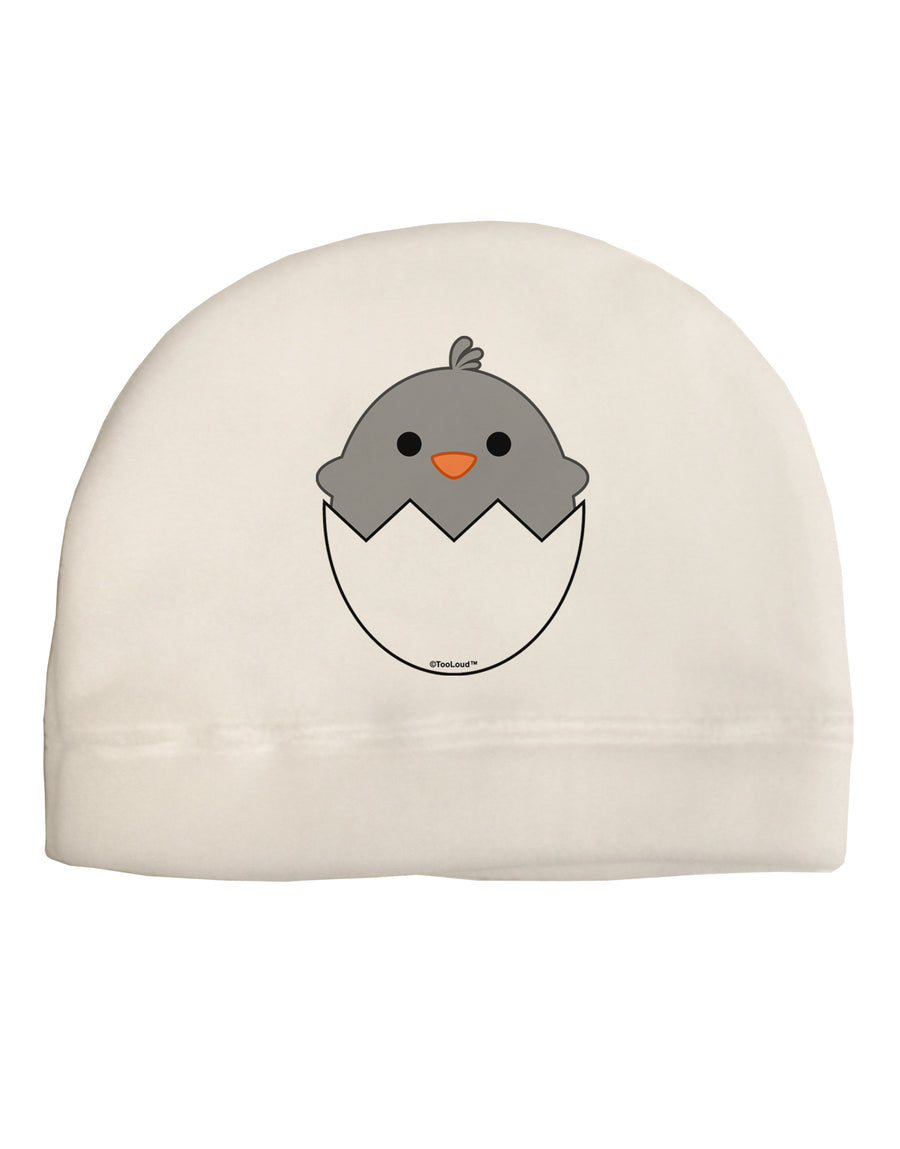 Cute Hatching Chick - Gray Child Fleece Beanie Cap Hat by TooLoud-Beanie-TooLoud-White-One-Size-Fits-Most-Davson Sales