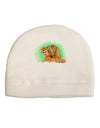 Squirrel Monkey Watercolor Adult Fleece Beanie Cap Hat-Beanie-TooLoud-White-One-Size-Fits-Most-Davson Sales