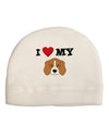 I Heart My - Cute Beagle Dog Adult Fleece Beanie Cap Hat by TooLoud-Beanie-TooLoud-White-One-Size-Fits-Most-Davson Sales