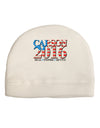 Carson Flag Slogan Adult Fleece Beanie Cap Hat-Beanie-TooLoud-White-One-Size-Fits-Most-Davson Sales