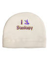 I Love Fantasy Adult Fleece Beanie Cap Hat-Beanie-TooLoud-White-One-Size-Fits-Most-Davson Sales