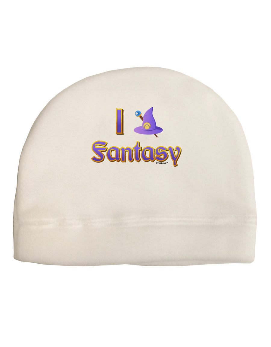 I Love Fantasy Adult Fleece Beanie Cap Hat-Beanie-TooLoud-White-One-Size-Fits-Most-Davson Sales