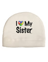 I Heart My Sister - Autism Awareness Child Fleece Beanie Cap Hat by TooLoud-Beanie-TooLoud-White-One-Size-Fits-Most-Davson Sales