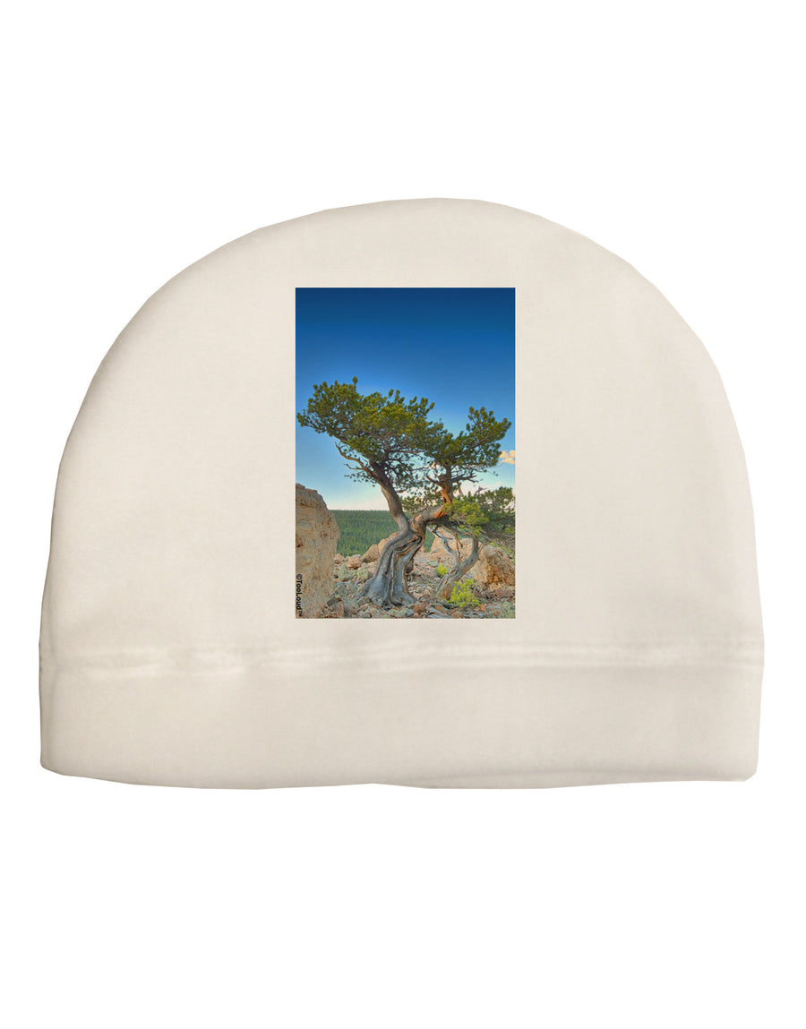 Colorado Landscape Tree Child Fleece Beanie Cap Hat-Beanie-TooLoud-White-One-Size-Fits-Most-Davson Sales