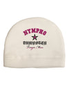 Nympho Dumpster Tragic Mess Adult Fleece Beanie Cap Hat by-Beanie-TooLoud-White-One-Size-Fits-Most-Davson Sales