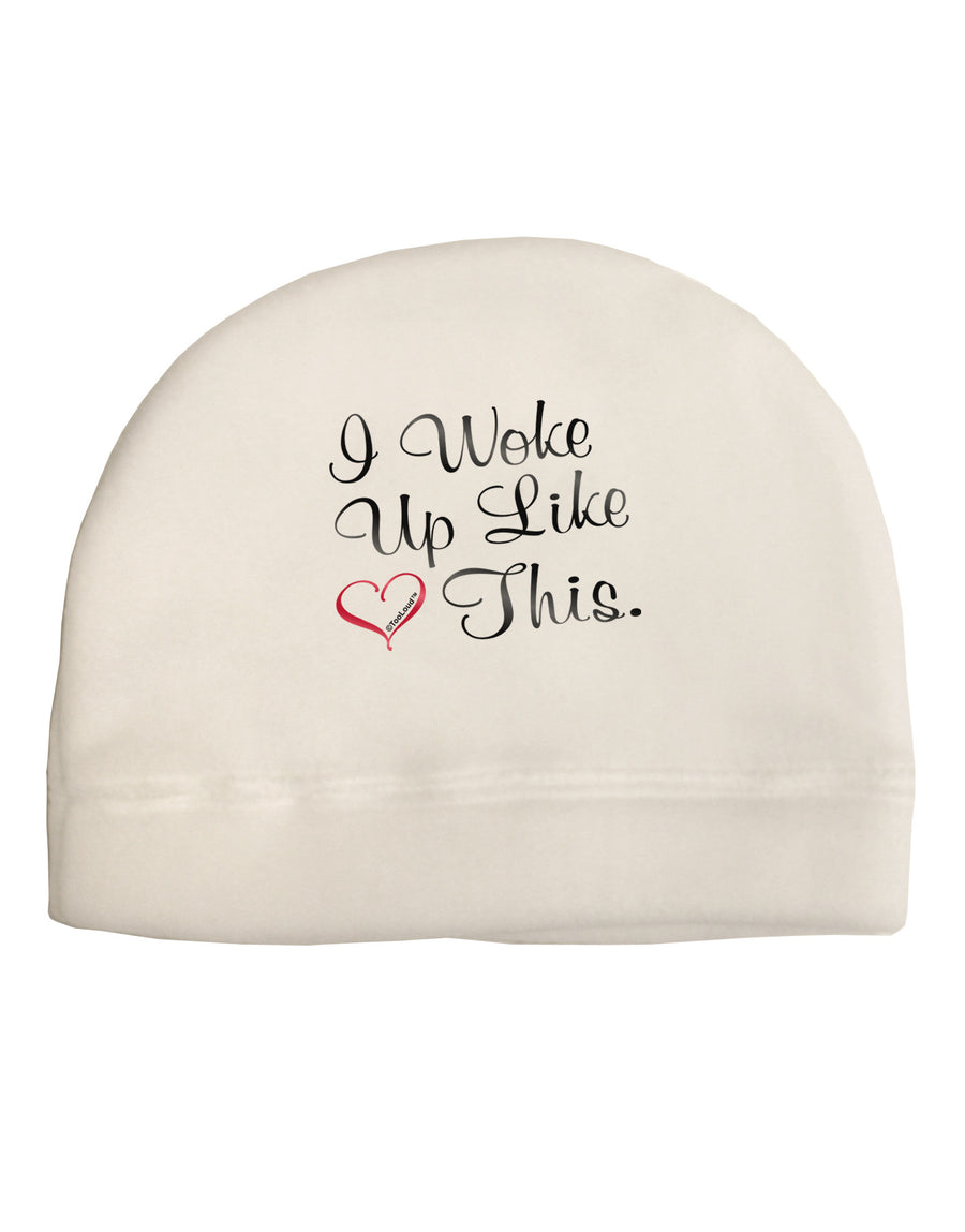 I Woke Up Like This Adult Fleece Beanie Cap Hat-Beanie-TooLoud-White-One-Size-Fits-Most-Davson Sales