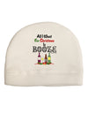 All I Want Is Booze Adult Fleece Beanie Cap Hat-Beanie-TooLoud-White-One-Size-Fits-Most-Davson Sales