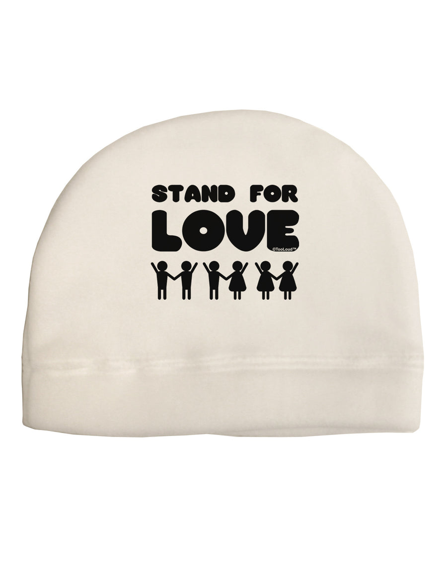 Stand For Love Child Fleece Beanie Cap Hat-Beanie-TooLoud-White-One-Size-Fits-Most-Davson Sales