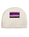 TooLoud We're All Just Wanderers Adult Fleece Beanie Cap Hat-Beanie-TooLoud-White-One-Size-Fits-Most-Davson Sales