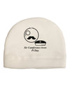 Sir Cumference Loves Pi Day Adult Fleece Beanie Cap Hat-Beanie-TooLoud-White-One-Size-Fits-Most-Davson Sales