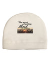 Getting Ahead Mark Twain Child Fleece Beanie Cap Hat-Beanie-TooLoud-White-One-Size-Fits-Most-Davson Sales