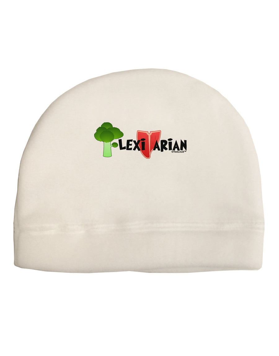 Flexitarian Adult Fleece Beanie Cap Hat by TooLoud-Beanie-TooLoud-White-One-Size-Fits-Most-Davson Sales