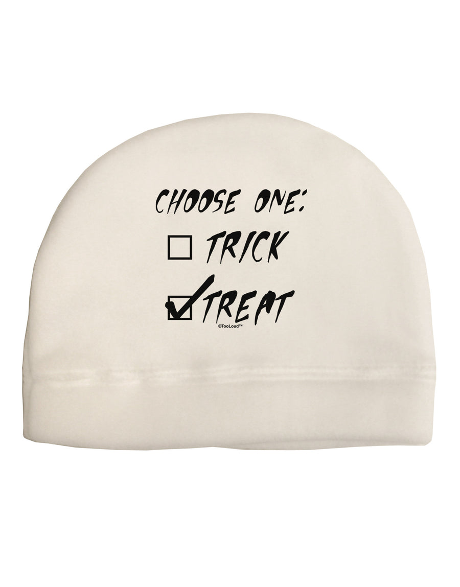 Choose One - Treat Adult Fleece Beanie Cap Hat-Beanie-TooLoud-White-One-Size-Fits-Most-Davson Sales